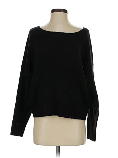 Pre-owned Evereve Pullover Sweater In Black