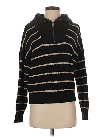 Pre-owned Evereve Pullover Sweater In Black