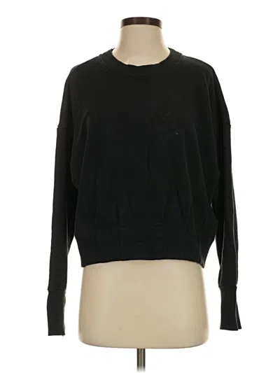 Pre-owned Evereve Pullover Sweater In Black