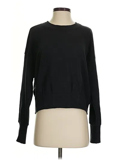 Pre-owned Evereve Pullover Sweater In Black