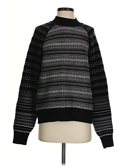 Pre-owned Evereve Pullover Sweater In Black