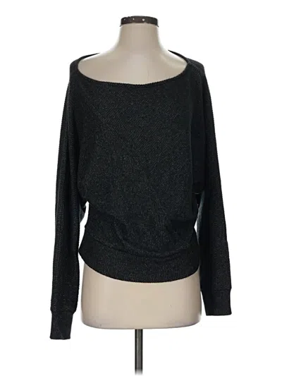 Pre-owned Evereve Pullover Sweater In Black