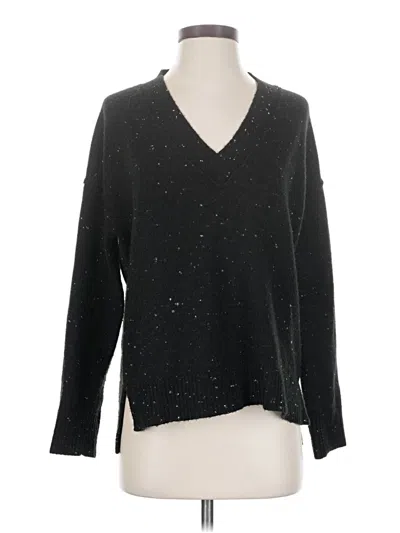 Pre-owned Evereve Pullover Sweater In Black