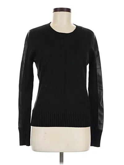 Pre-owned Evereve Pullover Sweater In Black