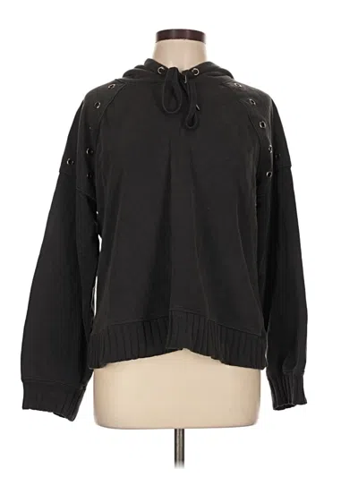 Pre-owned Evereve Pullover Sweater In Black