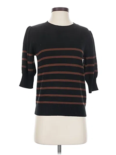 Pre-owned Evereve Pullover Sweater In Black