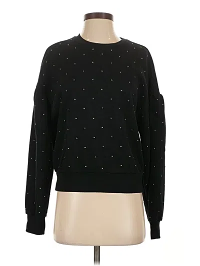 Pre-owned Evereve Pullover Sweater In Black