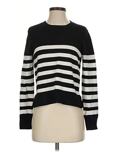 Pre-owned Evereve Pullover Sweater In Black