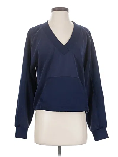 Pre-owned Evereve Pullover Sweater In Blue
