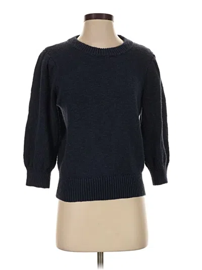 Pre-owned Evereve Pullover Sweater In Blue