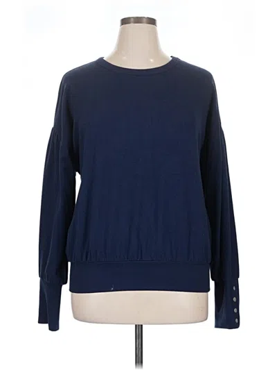 Pre-owned Evereve Pullover Sweater In Blue