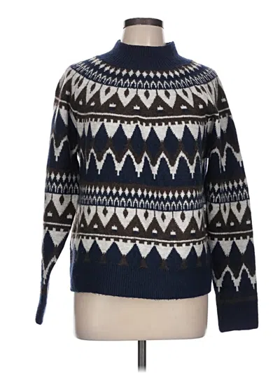 Pre-owned Evereve Pullover Sweater In Blue