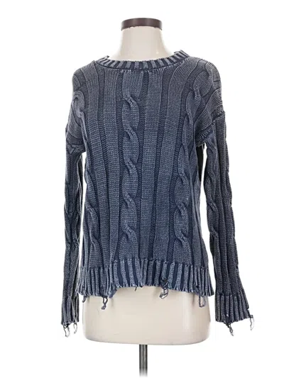 Pre-owned Evereve Pullover Sweater In Blue