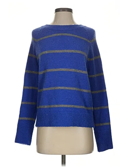 Pre-owned Evereve Pullover Sweater In Blue