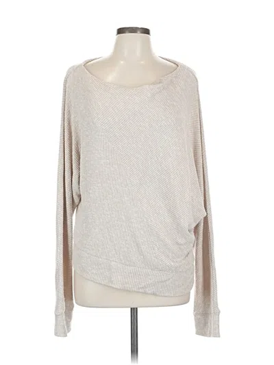 Pre-owned Evereve Pullover Sweater In Brown