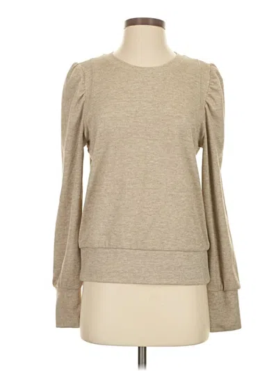 Pre-owned Evereve Pullover Sweater In Brown