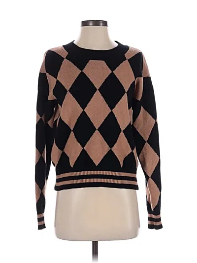 Pre-owned Evereve Pullover Sweater In Brown