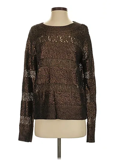 Pre-owned Evereve Pullover Sweater In Brown