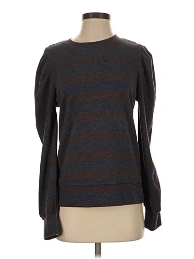 Pre-owned Evereve Pullover Sweater In Brown