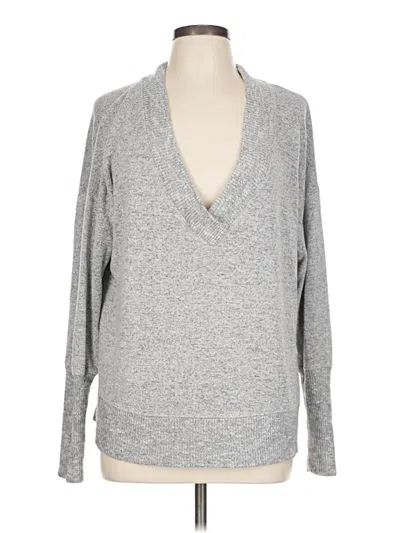 Pre-owned Evereve Pullover Sweater In Gray