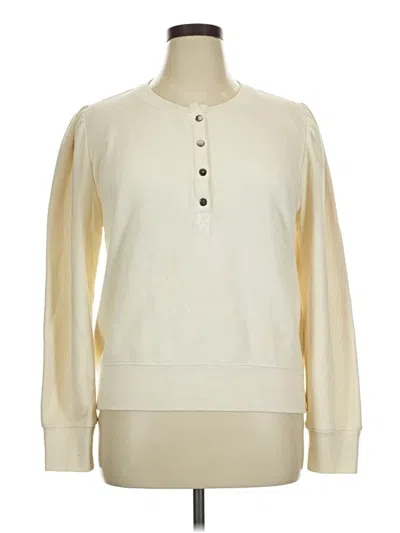 Pre-owned Evereve Pullover Sweater In Ivory