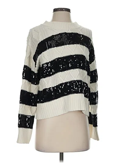 Pre-owned Evereve Pullover Sweater In Ivory