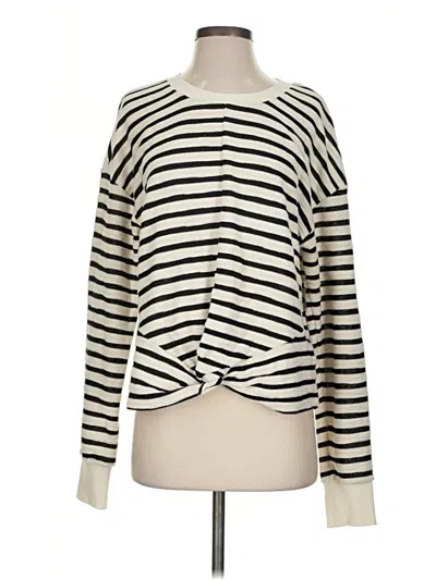 Pre-owned Evereve Pullover Sweater In Ivory