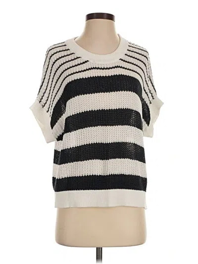 Pre-owned Evereve Pullover Sweater In Ivory
