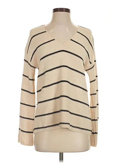 Pre-owned Evereve Pullover Sweater In Ivory