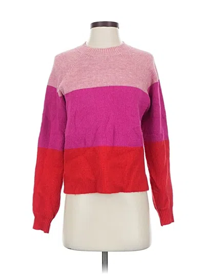 Pre-owned Evereve Pullover Sweater In Pink