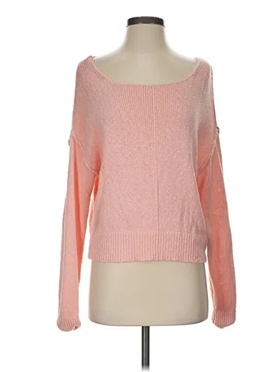 Pre-owned Evereve Pullover Sweater In Pink