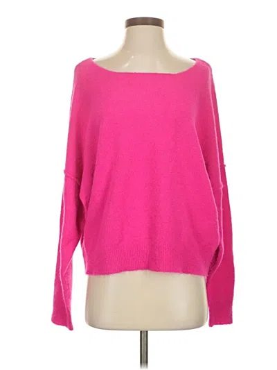 Pre-owned Evereve Pullover Sweater In Pink
