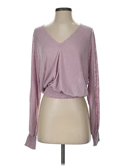 Pre-owned Evereve Pullover Sweater In Pink