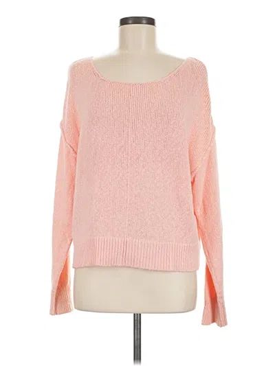 Pre-owned Evereve Pullover Sweater In Pink