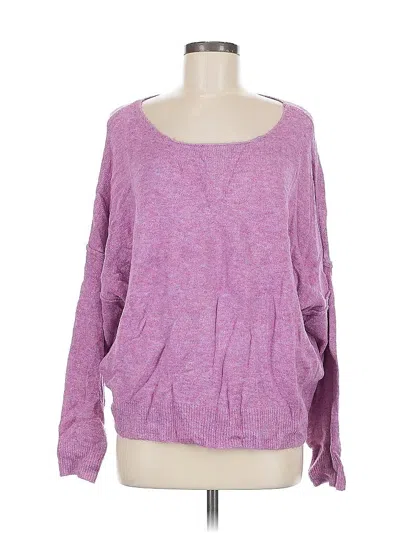 Pre-owned Evereve Pullover Sweater In Purple