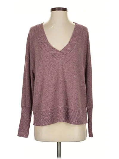 Pre-owned Evereve Pullover Sweater In Purple