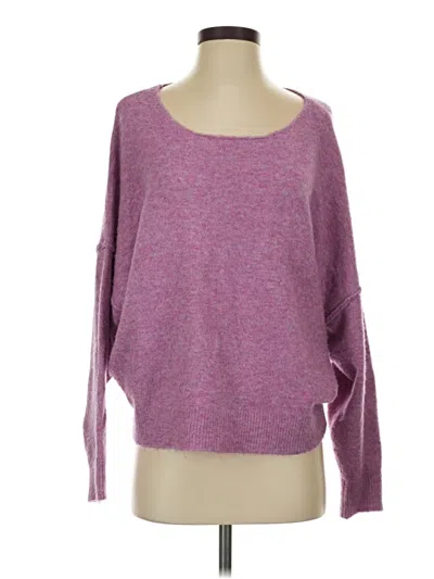 Pre-owned Evereve Pullover Sweater In Purple