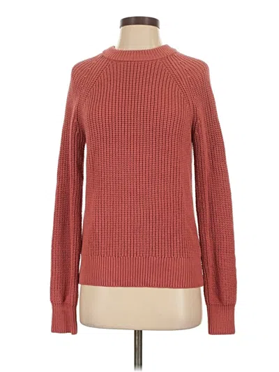 Pre-owned Evereve Pullover Sweater In Red
