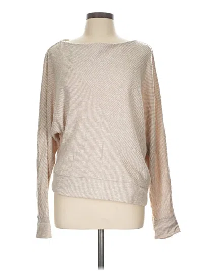 Pre-owned Evereve Pullover Sweater In Tan