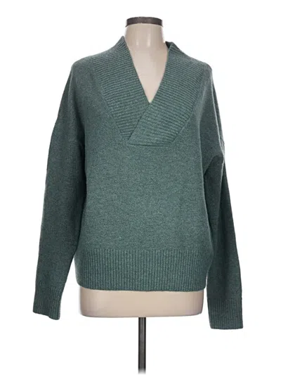 Pre-owned Evereve Pullover Sweater In Teal