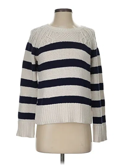 Pre-owned Evereve Pullover Sweater In White