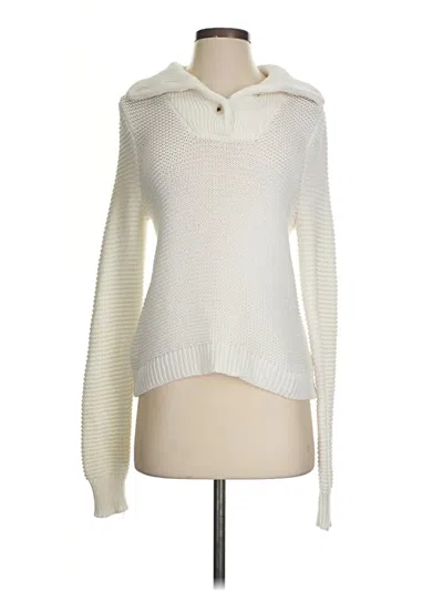 Pre-owned Evereve Pullover Sweater In White