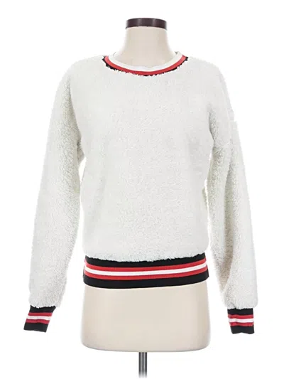 Pre-owned Evereve Pullover Sweater In White