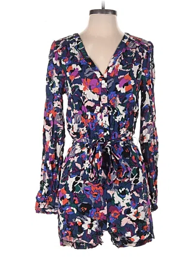 Pre-owned Evereve Romper In Blue