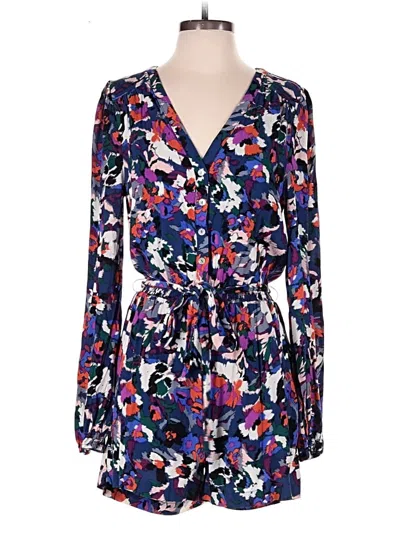 Pre-owned Evereve Romper In Blue