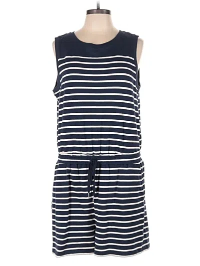 Pre-owned Evereve Romper In Blue