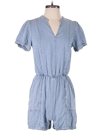 Pre-owned Evereve Romper In Blue