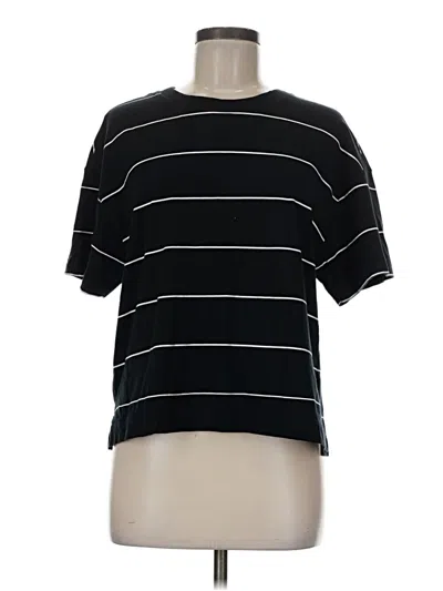 Pre-owned Evereve Short Sleeve T-shirt In Black