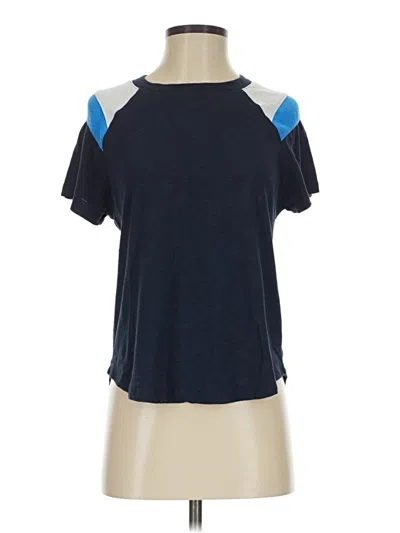 Pre-owned Evereve Short Sleeve T-shirt In Blue