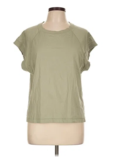 Pre-owned Evereve Short Sleeve T-shirt In Green